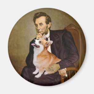 Lincoln - Pembroke Welsh Corgis (two) Magnet