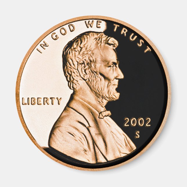 Lincoln Penny 2002 Classic Magnet (Front)