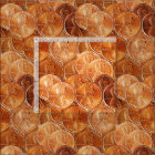 Lincoln penny/pennies copper US coin,penny fabric2