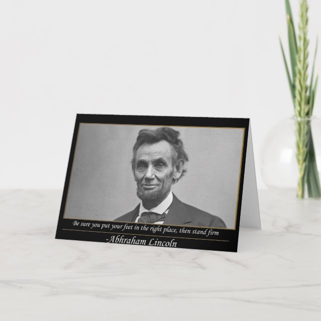 Lincoln Powerful quote Card (Front)