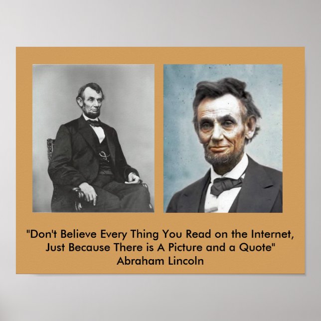 Lincoln Quote Poster? Poster (Front)