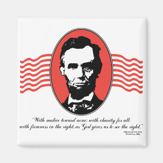 Lincoln Second Inaugural Address Quote Magnet