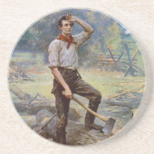 Lincoln the Rail Splitter by Jean L. Gerome Ferris Coaster