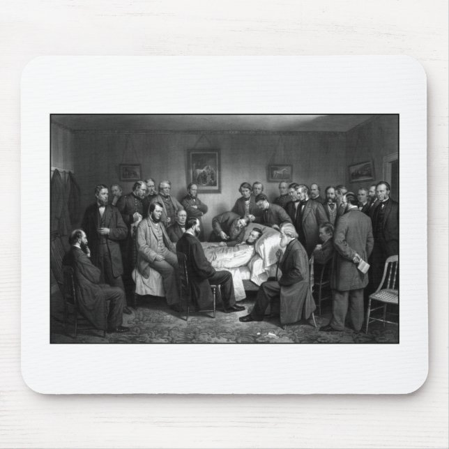 Lincoln's Deathbed Mouse Pad (Front)