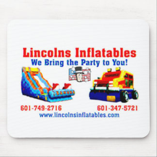 Lincolns inflatables Business Card 2.jpg Mouse Pad