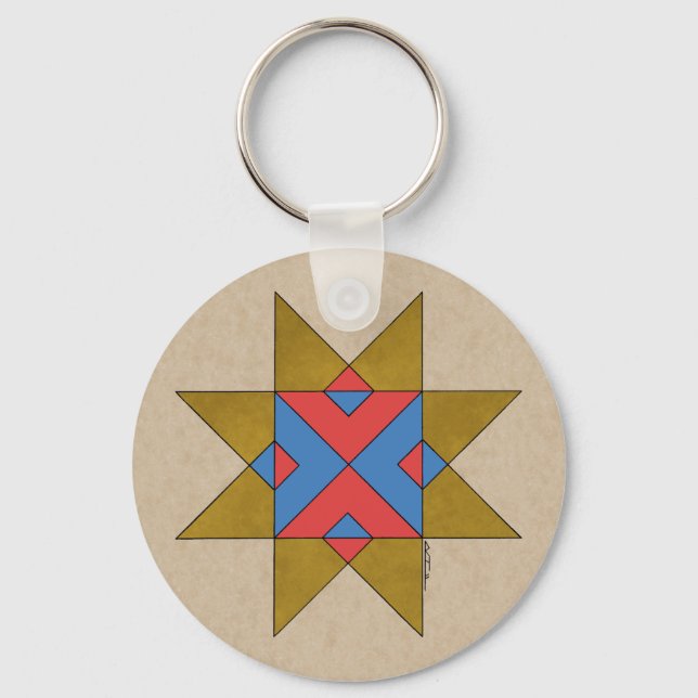 Lincolnshire Auseklis Witch Mark Key Ring (Front)