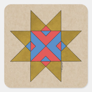 Lincolnshire Auseklis Witch Mark Square Sticker