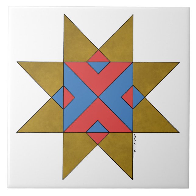 Lincolnshire Auseklis Witch Mark Tile (Front)