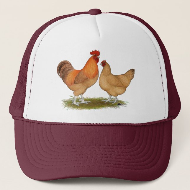 Lincolnshire Buff Chickens Trucker Hat (Front)