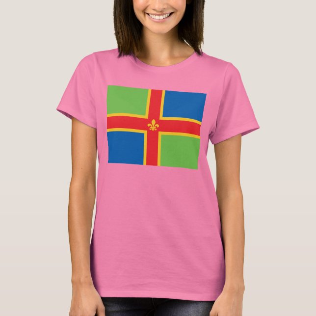 Lincolnshire Flag T-Shirt (Front)