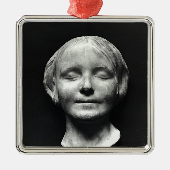 L'Inconnue de la Seine' Metal Tree Decoration (Front)