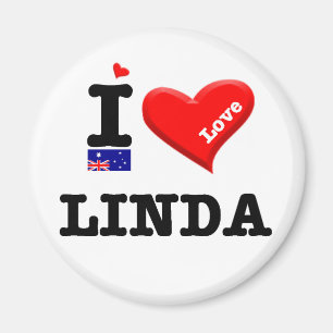 LINDA - I Love Magnet