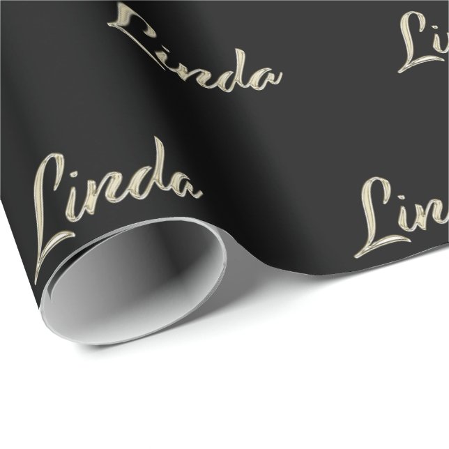 Linda white Handwriting Gift Paper (Roll Corner)
