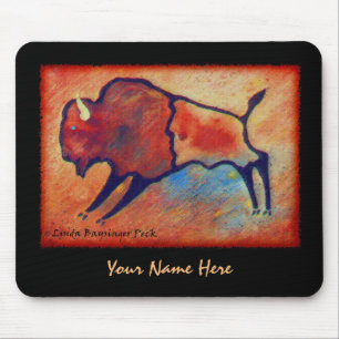 Linda's Stylised Buffalo Mouse Pad