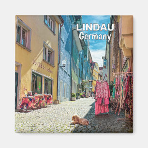 Lindau in Germany Old Town Souvenir Magnet