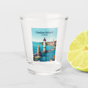 Lindau Island Germany Shot Glass