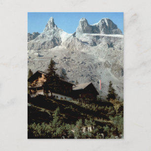 Lindauerhütte Drei Türme Vintage Mountain View Postcard