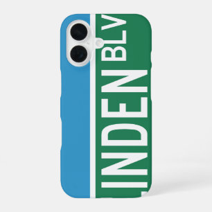 Linden Boulevard Sign iPhone 16 Case