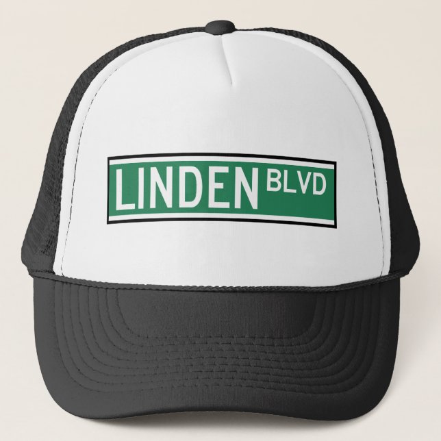 Linden Boulevard Sign Trucker Hat (Front)