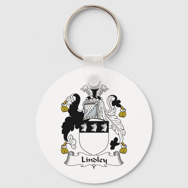 Lindley Family Crest Key Ring (Front)