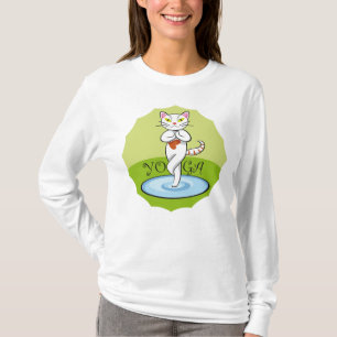 Lindo gato yoga T-Shirt