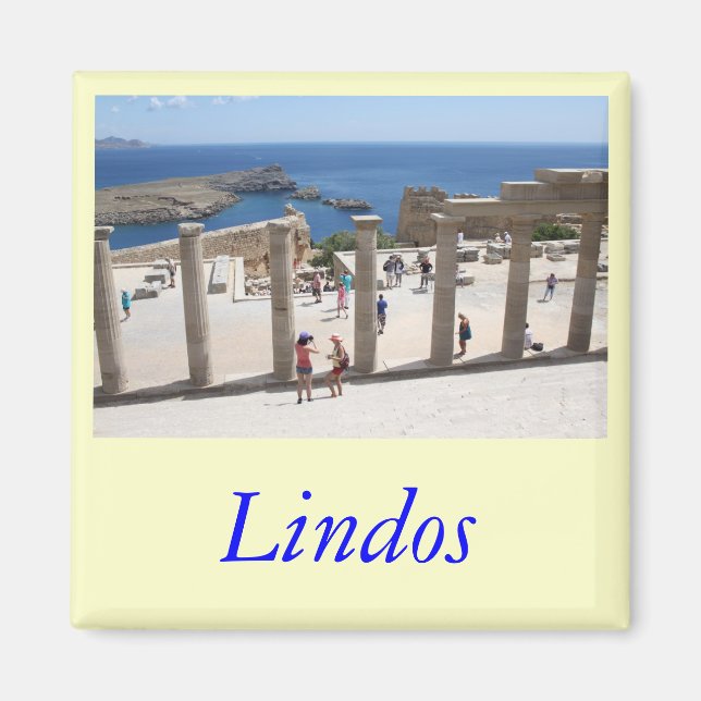 Lindos Acropolis Magnet (Front)