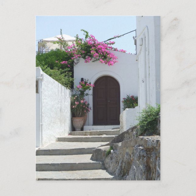 Lindos Captain's House Postcard (Front)