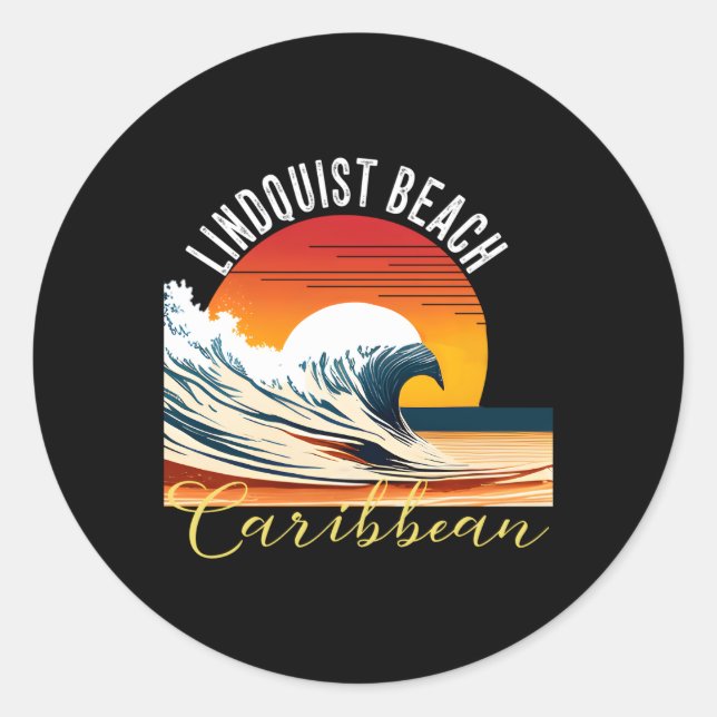 Lindquist Beach Lindquist Beach Classic Round Sticker (Front)
