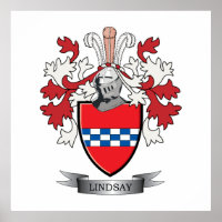 Lindsay Family Crest Coat of Arms