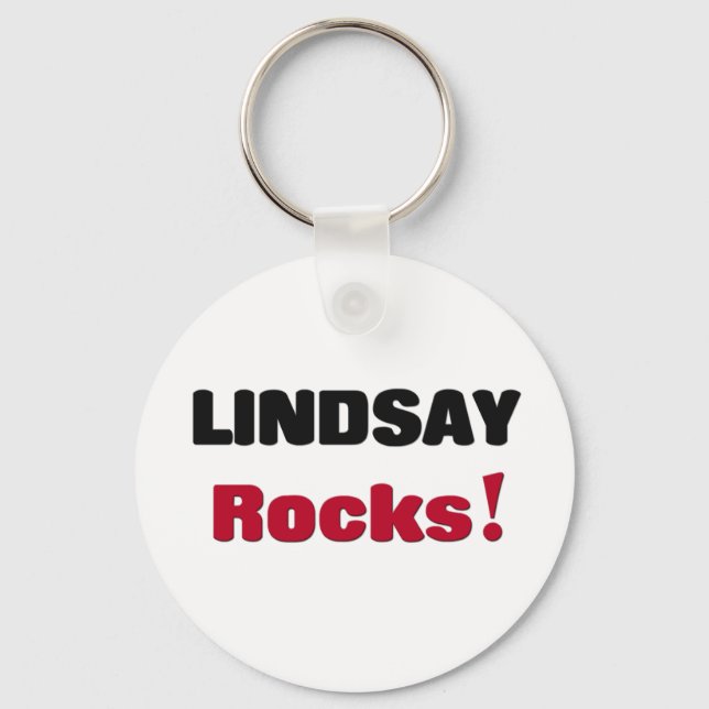 Lindsay Rocks Key Ring (Front)