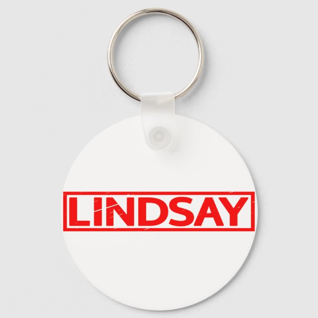 Lindsay Stamp Key Ring (Front)