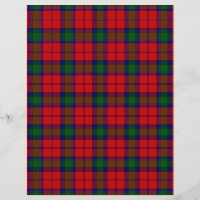 Lindsay tartan red green plaid (Front)
