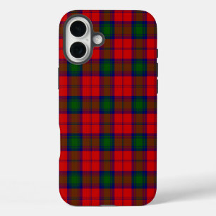 Lindsay tartan red green plaid iPhone 16 plus case