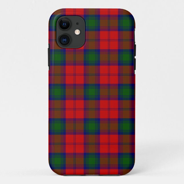 Lindsay tartan red green plaid Case-Mate iPhone case (Back)