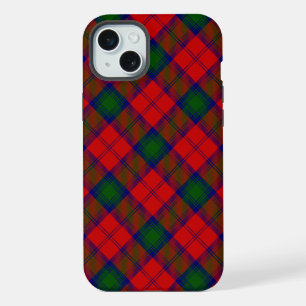 Lindsay tartan red green plaid iPhone 15 plus case