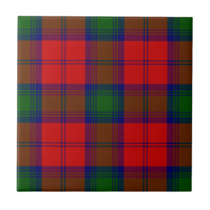 Lindsay tartan red green plaid tile