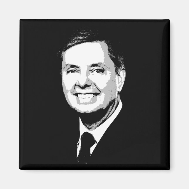 Lindsey Graham Face Magnet (Front)
