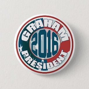 Lindsey Graham for President in 2016 6 Cm Round Badge
