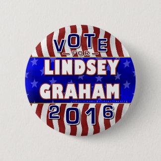 Lindsey Graham President 2016 Election Republican 6 Cm Round Badge