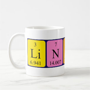 Lindsey periodic table name mug