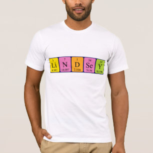 Lindsey periodic table name shirt