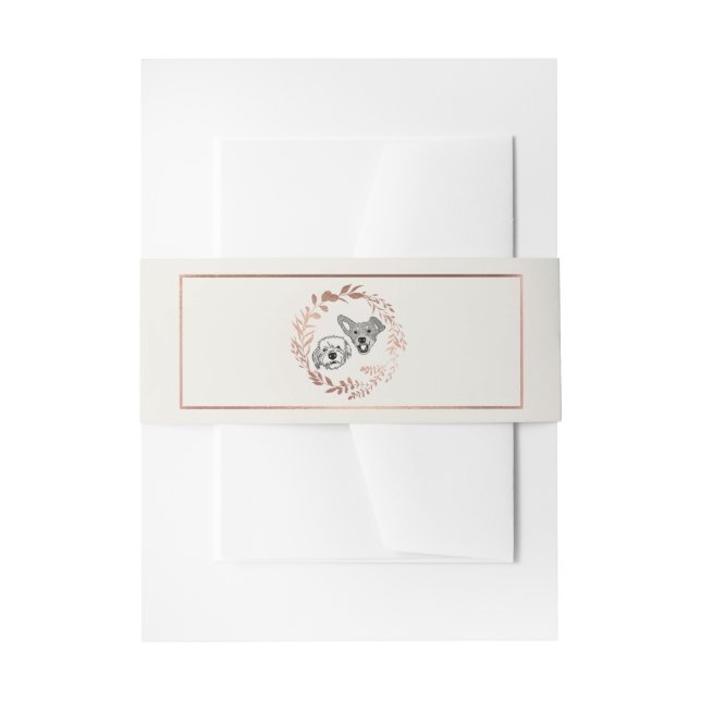 Lindsey & Ray Custom Order Invitation Belly Band (Front Example)