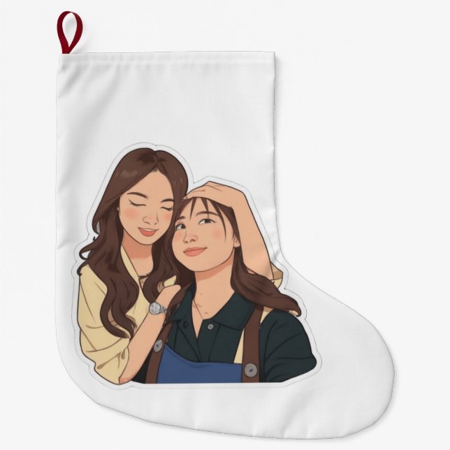 LinDy (GL pair) Large Christmas Stocking (Front)