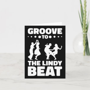 Lindy Hop Dancer Swing Dance Swing Dancing Couple  Card