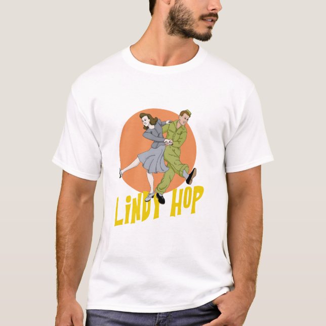 Lindy Hop Swing Dance T-Shirt (Front)