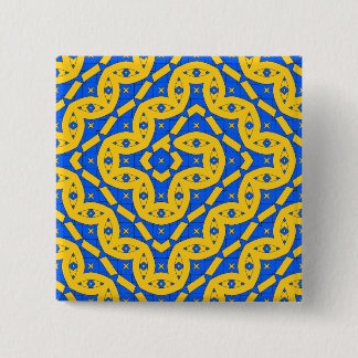 line 15 cm square badge