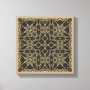 Line Art Abstract original stay centred neutral Canvas Print