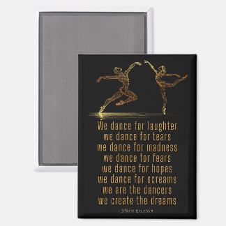 Line Art Ballet dancers and dance poem by Einstein Magnet