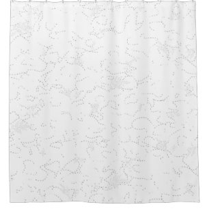 Line art, Catskill White, Fantasy Shower Curtain