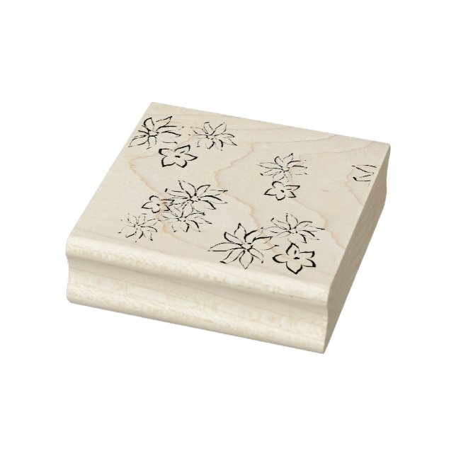 Line art, Catskill White, Fantasy Wood Art Stamp (Stamp)
